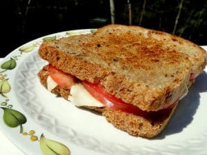 sandwich con pan tostado