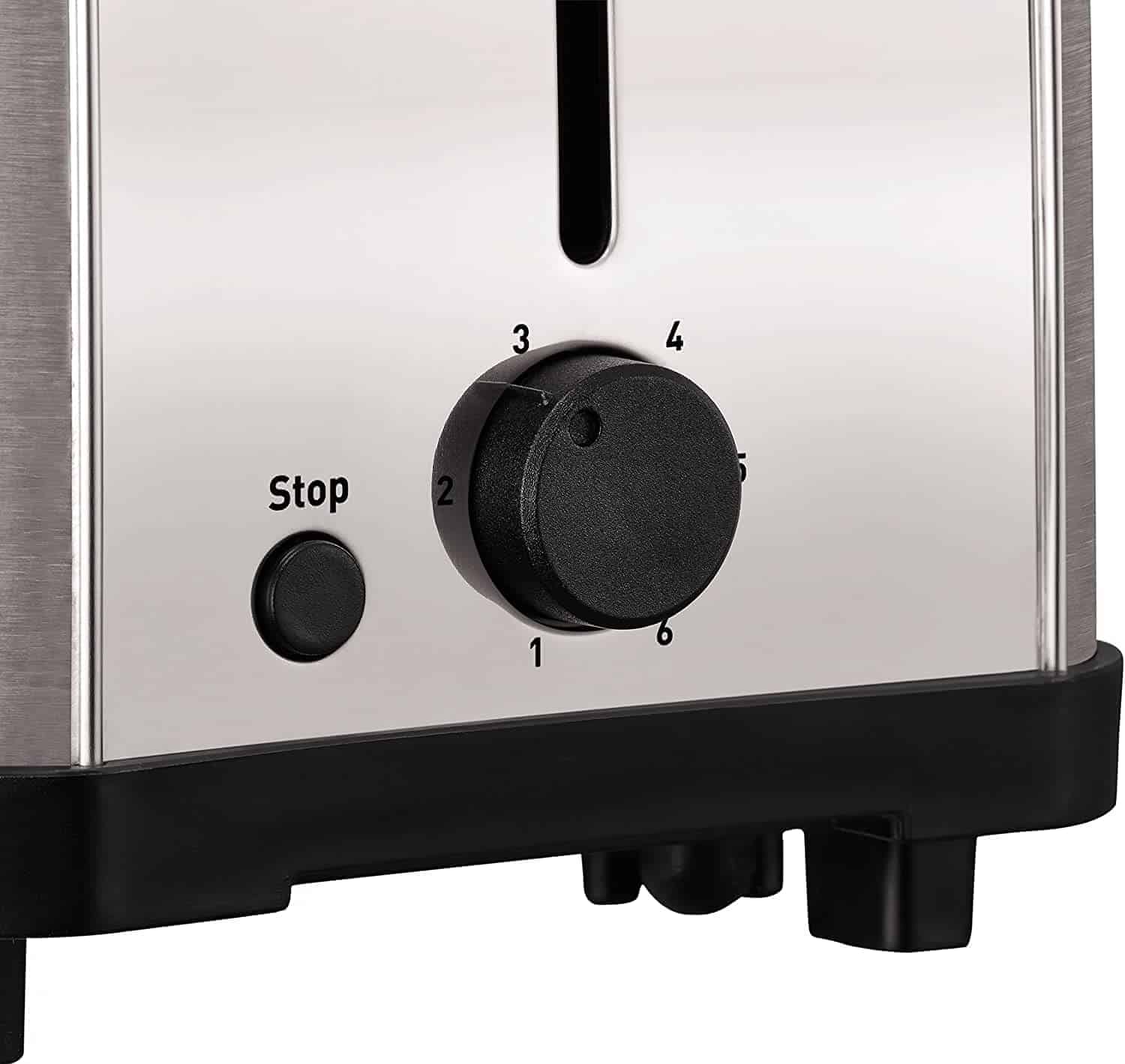 botón de stop y niveles de tostado del tostador moulinex classic ls330d