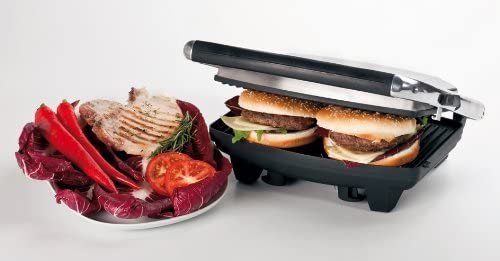 ariete toast grill slim 1911 con hamburguesas